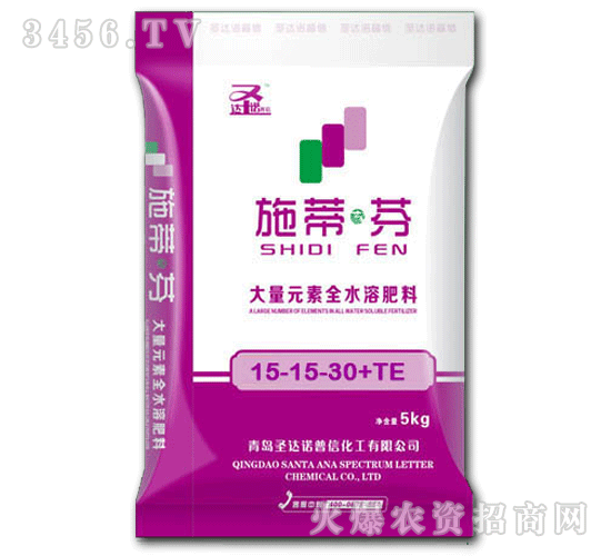 施蒂芬大量元素水溶肥料15-15-30+TE-圣達(dá)諾普信