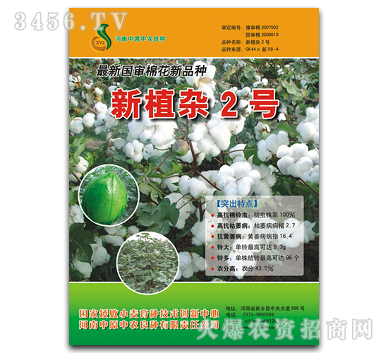 新植雜2號(hào)-棉花種子-中農(nóng)