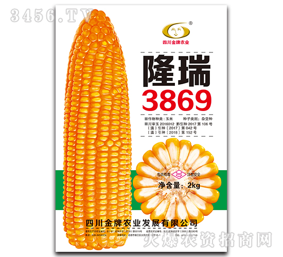 2kg隆瑞3869-玉米雜交種-金牌農(nóng)業(yè)