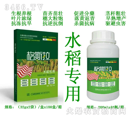 格斯拉水稻專(zhuān)用液肥-牧森生物