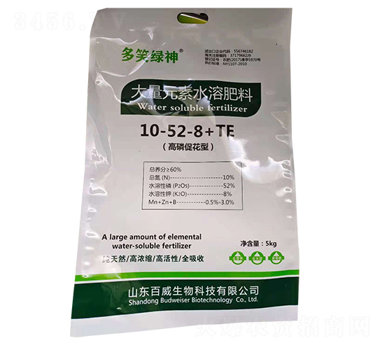 大量元素水溶肥料10-52-8+TE-多笑綠神