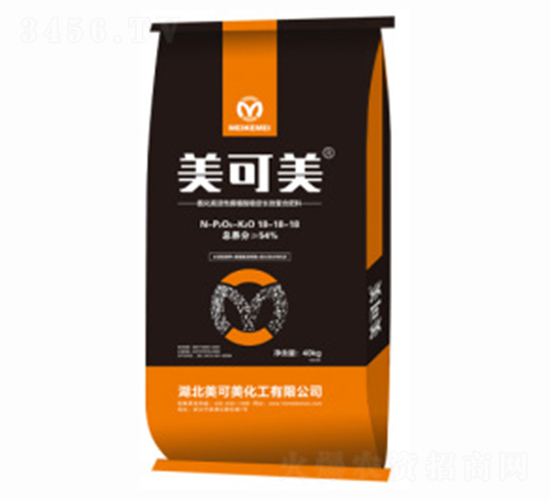 氨化高活性腐殖酸5G長(zhǎng)效復(fù)合肥料18-18-18-美可美