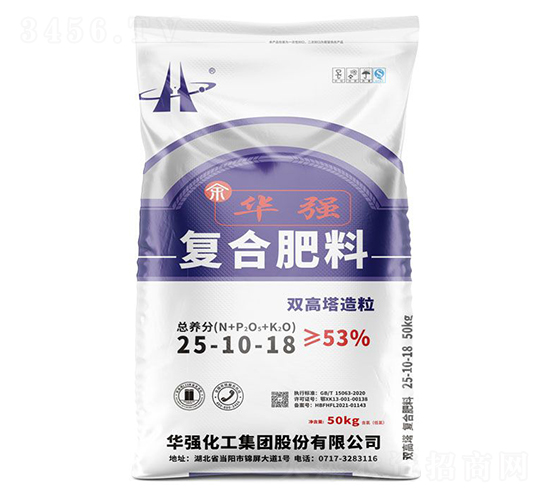 50kg雙高塔造粒復(fù)合肥料25-10-18-余華強(qiáng)-華強(qiáng)化工集團(tuán)