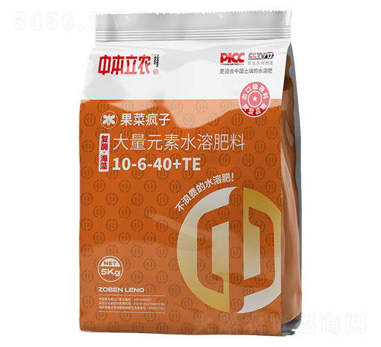 復酶大量元素水溶肥料10-6-40+TE-果菜瘋子-中本立農(nóng)