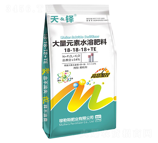 大量元素水溶肥料18-18-18+TE-天&鐸-穆勒斯